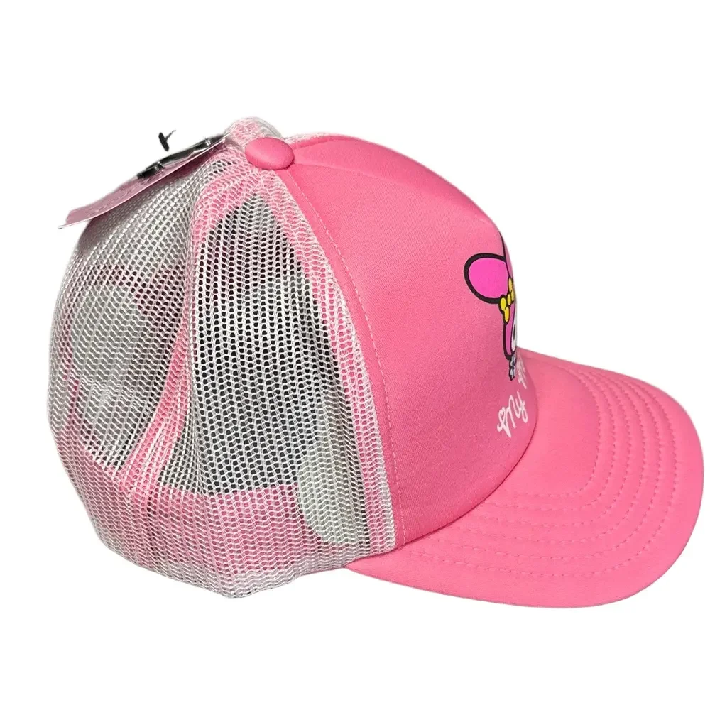 Sanrio My Melody Hello Kitty Pink Trucker Hat with Snapback NWT